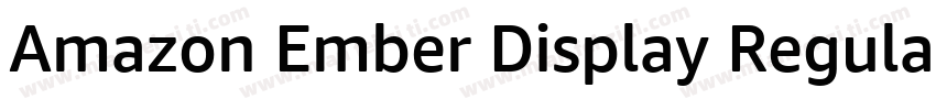 Amazon Ember Display Regular字体转换